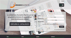Desktop Screenshot of brianzabiblioteche.medialibrary.it